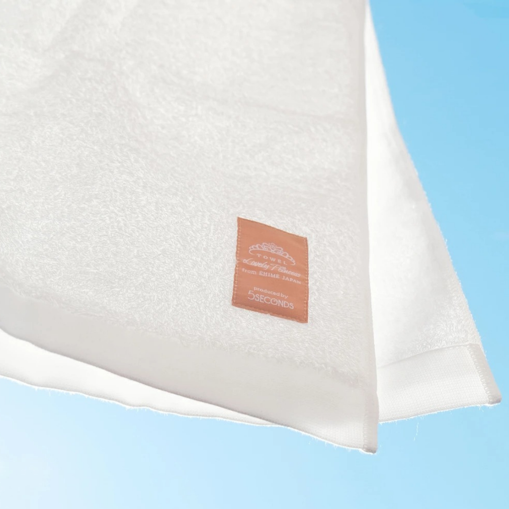 【真っ白タオル】Lovely Princess フェイスタオル2枚 ギフトセット（木箱入り）